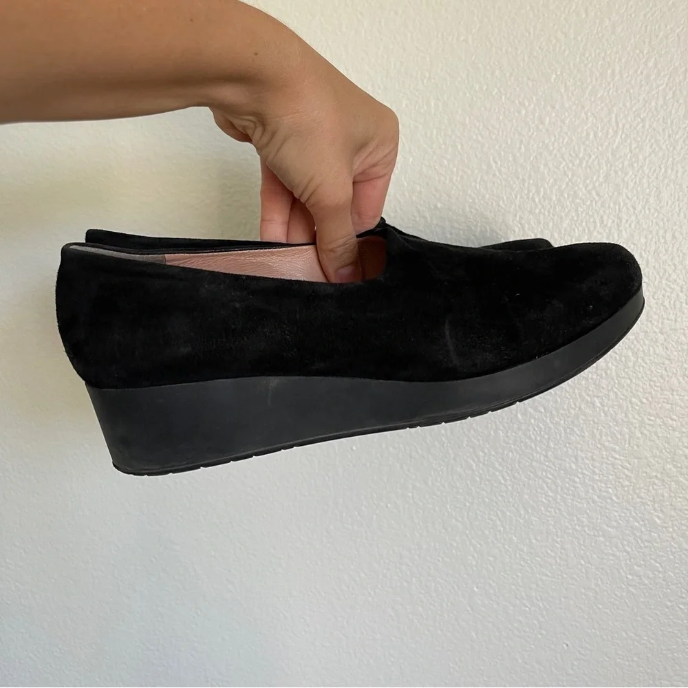Robert Clergerie Naloj Lambskin Wedge Platform Shoes